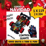 CARRO CONTROL REMOTO TIPO GUANTE-  BOTA HUMO 360º