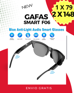 Gafas Inalámbricas Inteligentes F06 Bluetooth Táctil
