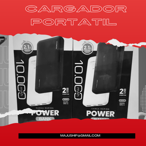 POWER BANK CARGA RAPIDA 10.000MAH 2 PUERTOS USB