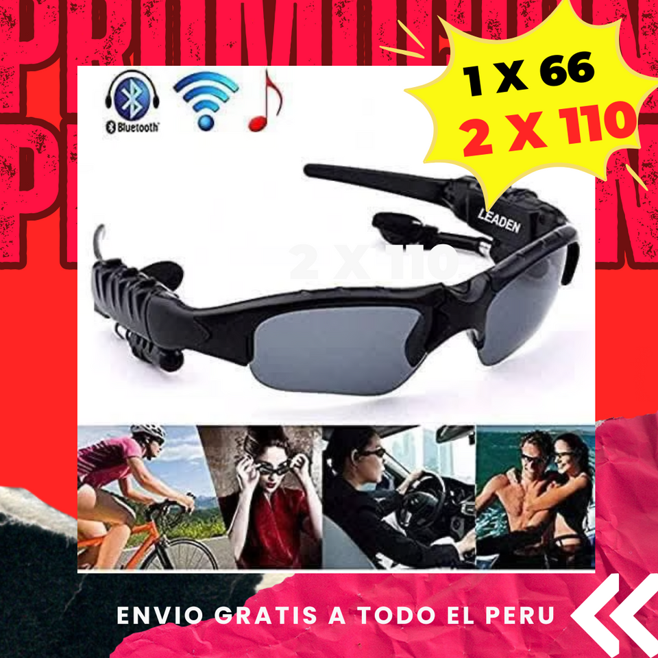 GAFAS CON AUDIFONOS Y BLUETOOTH
