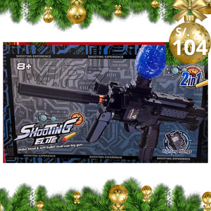 PISTOLA HIDROGEL  MP7 con Laser y Linterna
