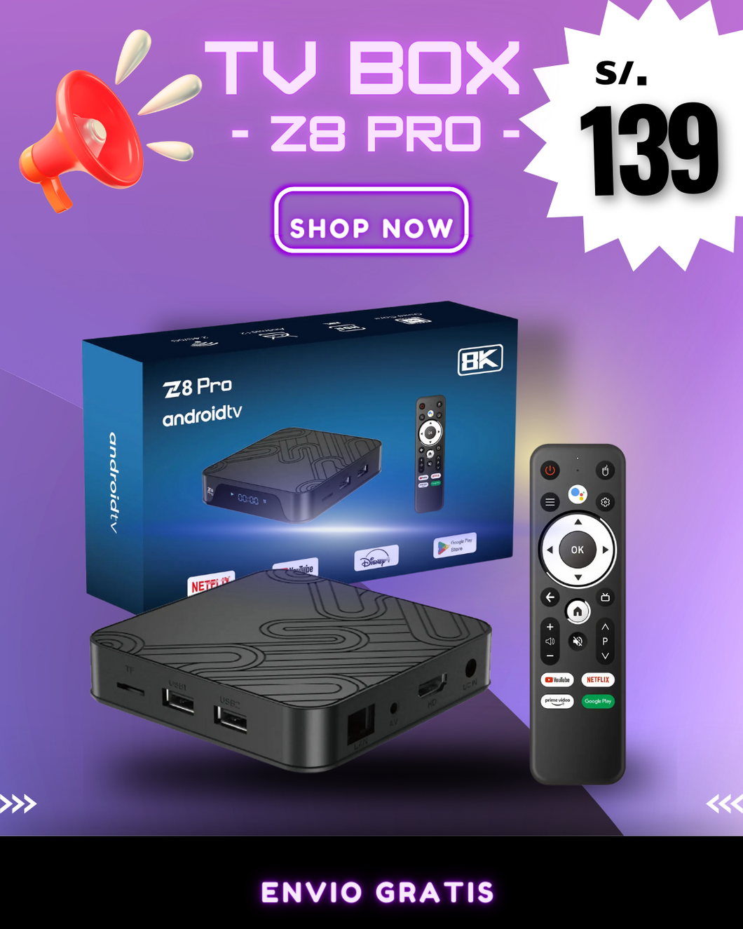 TV BOX Z8 PRO
