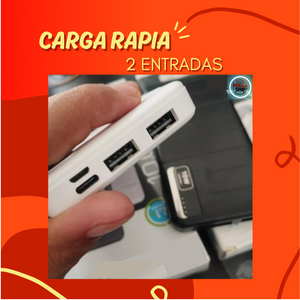 POWER BANK CARGA RAPIDA 10.000MAH 2 PUERTOS USB