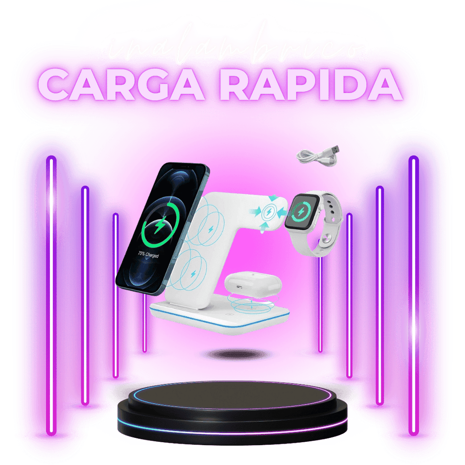 CARGADOR INALAMBRICO 3 EN 1 PRO